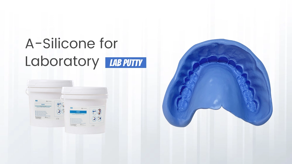 Restauración completa fácil y precisa de la dentadura con la nueva silicona del laboratorio enorme