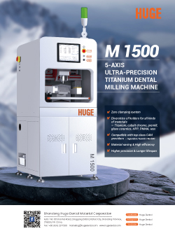 M 1500 5-EJE ULTRA-PRECISIÓN TITANIO DENTAL FRILLING MÁQUINA