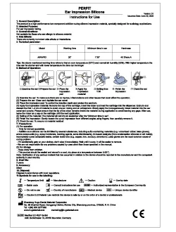 Introducción de silicona de impresión de oído enorme para el uso